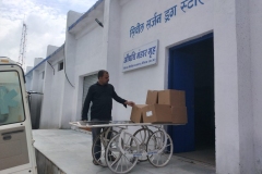 Delivery to a hospital in Neemuch, Madhya Pradesh